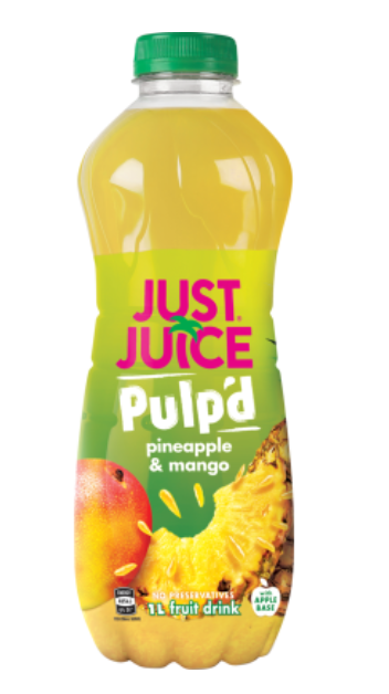 Just Juice Pulp'd Pineapple & Mango Fruit Drink 1l - Cafe Supply