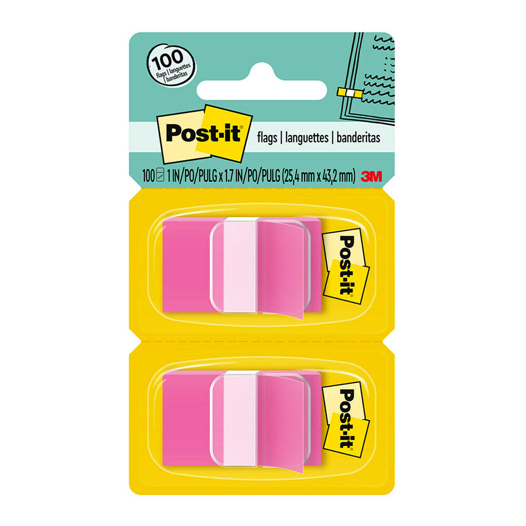 Post-it Flags 680-BP2 25x43mm Bright Pink, Pack of 2 - Cafe Supply