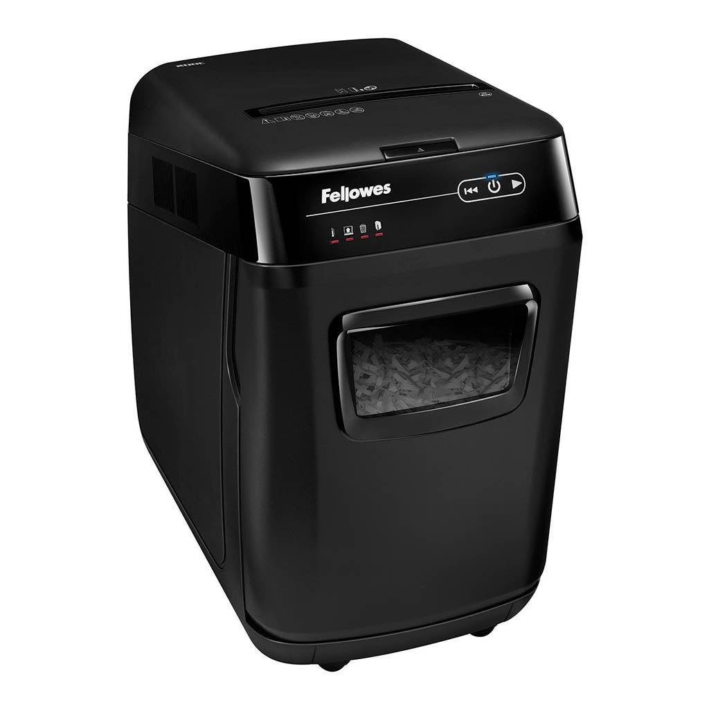 Fellowes AutoMax 200C Cross Cut Shredder - Cafe Supply
