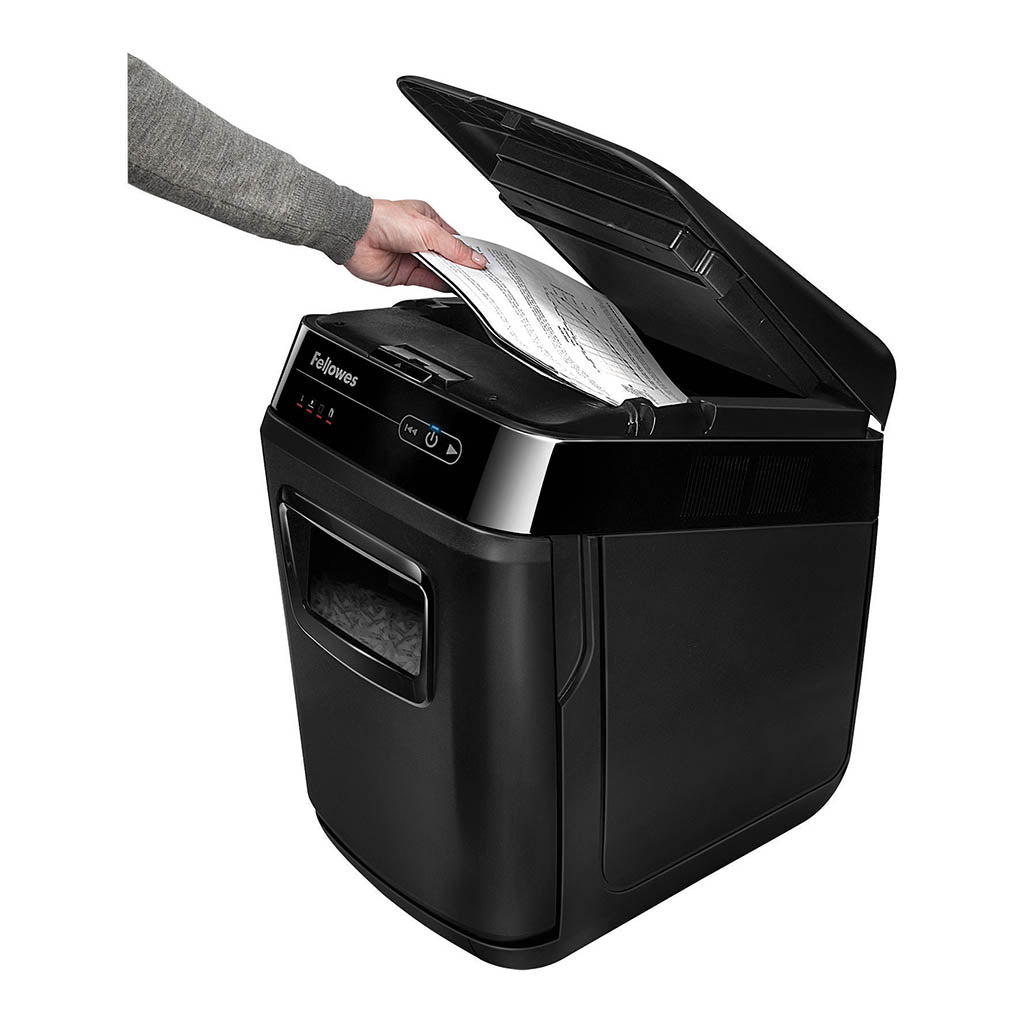 Fellowes AutoMax 200C Cross Cut Shredder - Cafe Supply