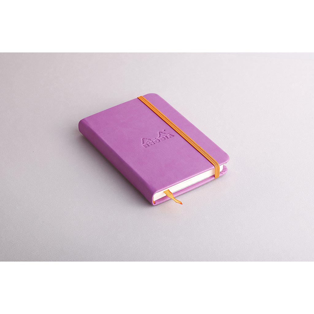 Rhodiarama Hardcover Notebook Pocket Lined Lilac - Cafe Supply