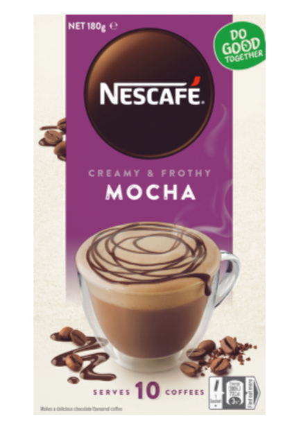 Nescafe Mocha Coffee Sachets 10pk - Cafe Supply