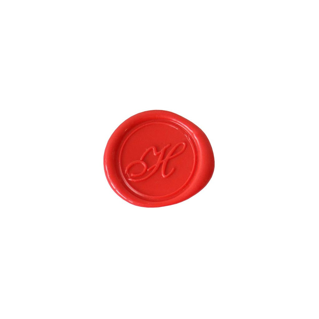 Herbin Wooden Handle Round Seal Copperplate H - Cafe Supply