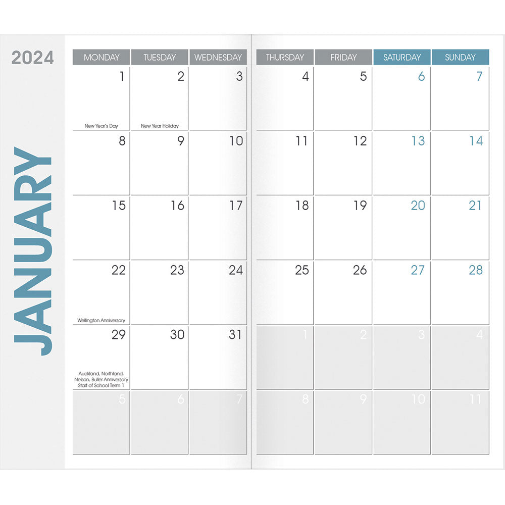 Collins Rosebank Diary Cats & Kittens Month to View Even Year - Cafe Supply