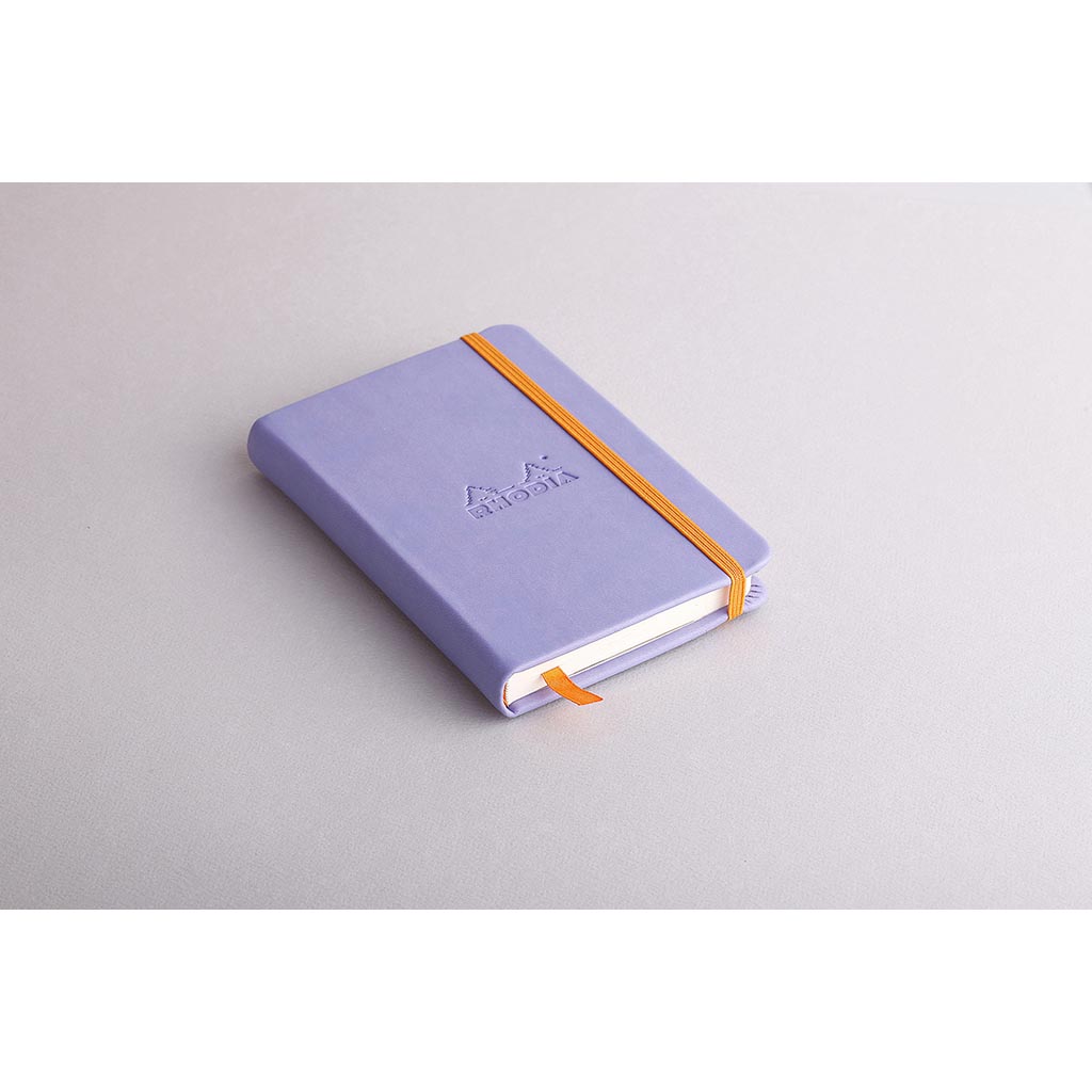 Rhodiarama Hardcover Notebook Pocket Lined Iris Blue - Cafe Supply