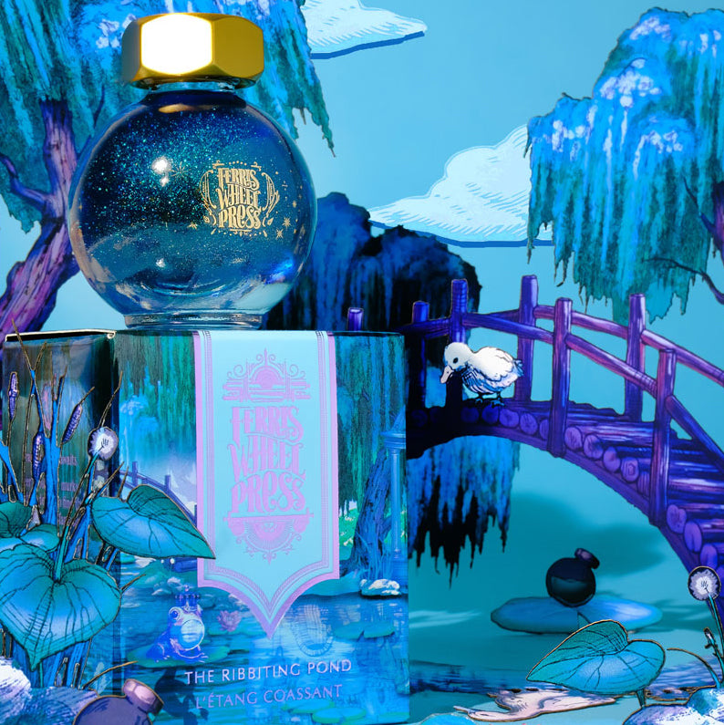 Ferris Wheel Press Fountain Pen Ink Ferritales The Ribbiting Pond 20ml - Cafe Supply