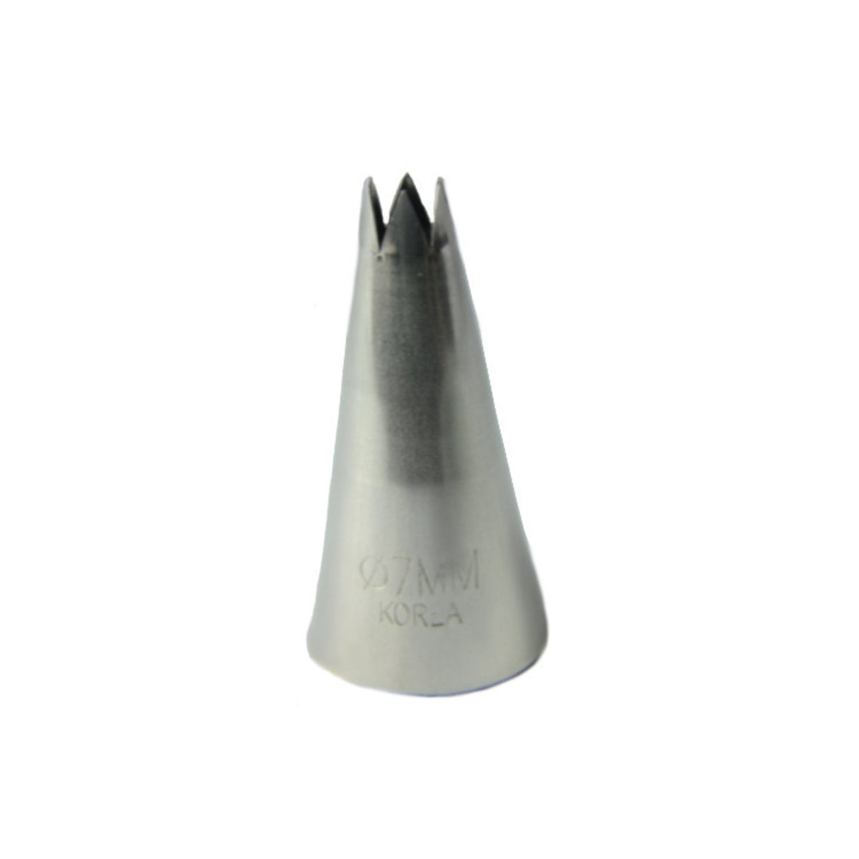 Large Stainless Steel Star 7mm Piping Tube, 5cm length - Cafe Supply