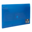 OSC Document Wallet FC Velcro Closure Blue - Cafe Supply