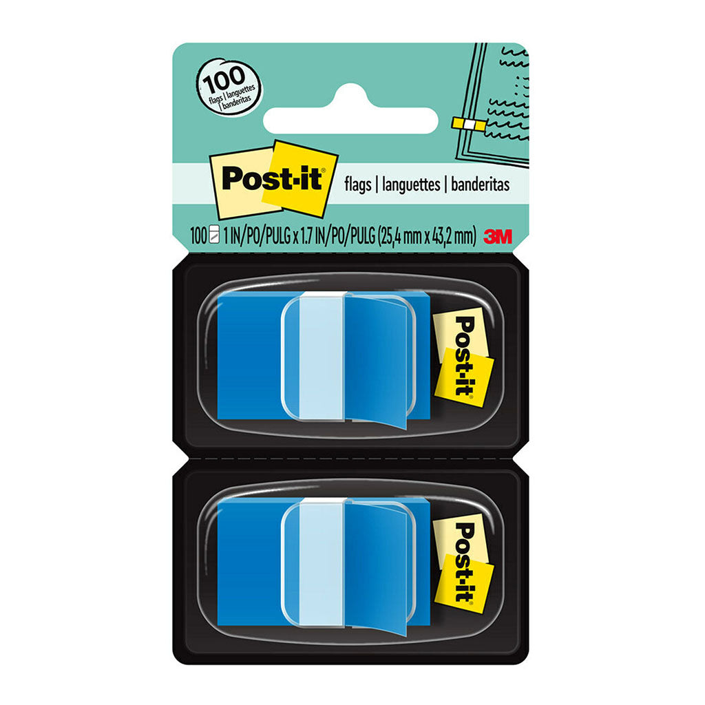 Post-it Flags 680-BE2 25x43mm Blue, Pack of 2 - Cafe Supply
