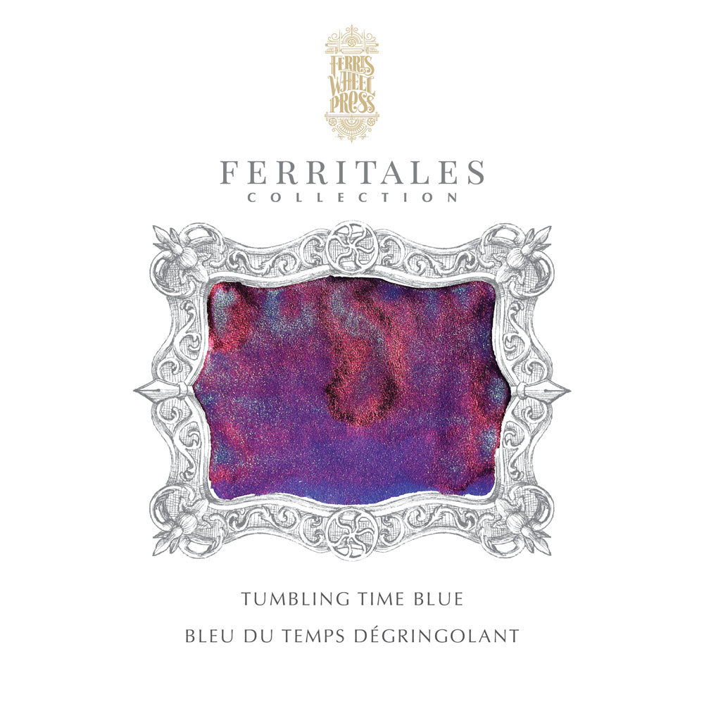 Ferris Wheel Press Fountain Pen Ink Ferritales Tumbling Time Blue 20ml - Cafe Supply