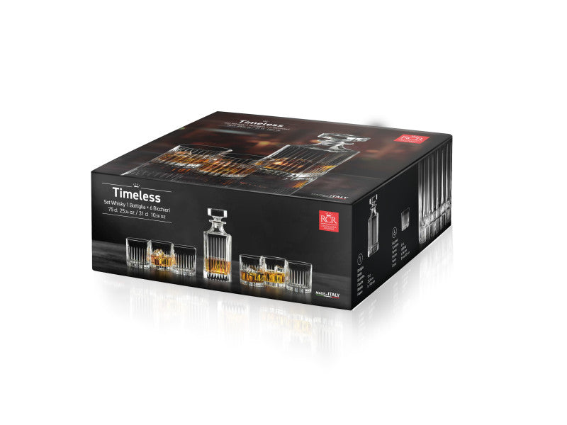 RCR Timeless Whisky Glassware Set 7pcs - Cafe Supply