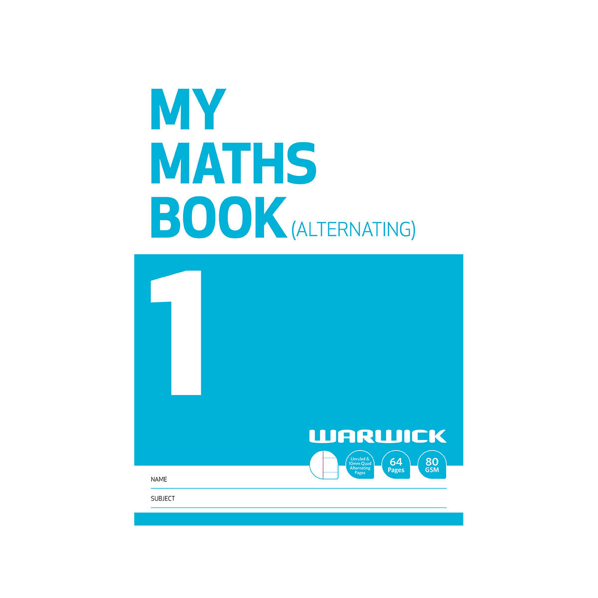 warwick-my-maths-book-1-10mm-quad-alternating-pages-cafe-supply