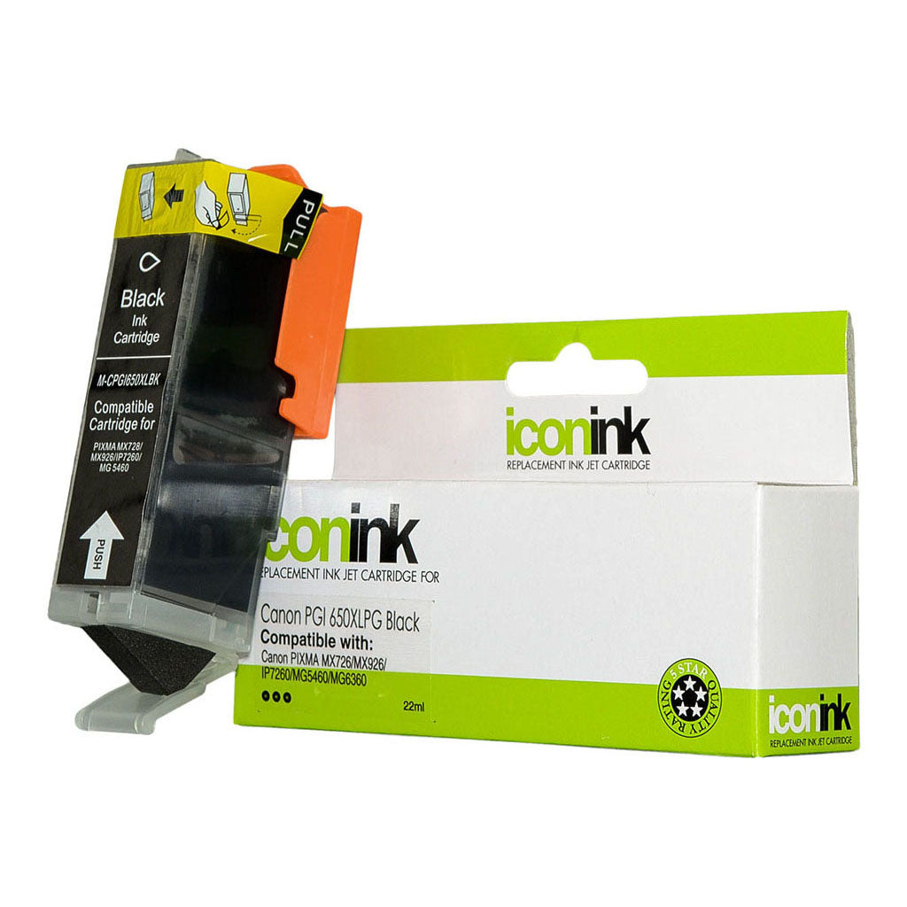 Icon Compatible Canon PGI650 Black Ink Cartridge - Cafe Supply