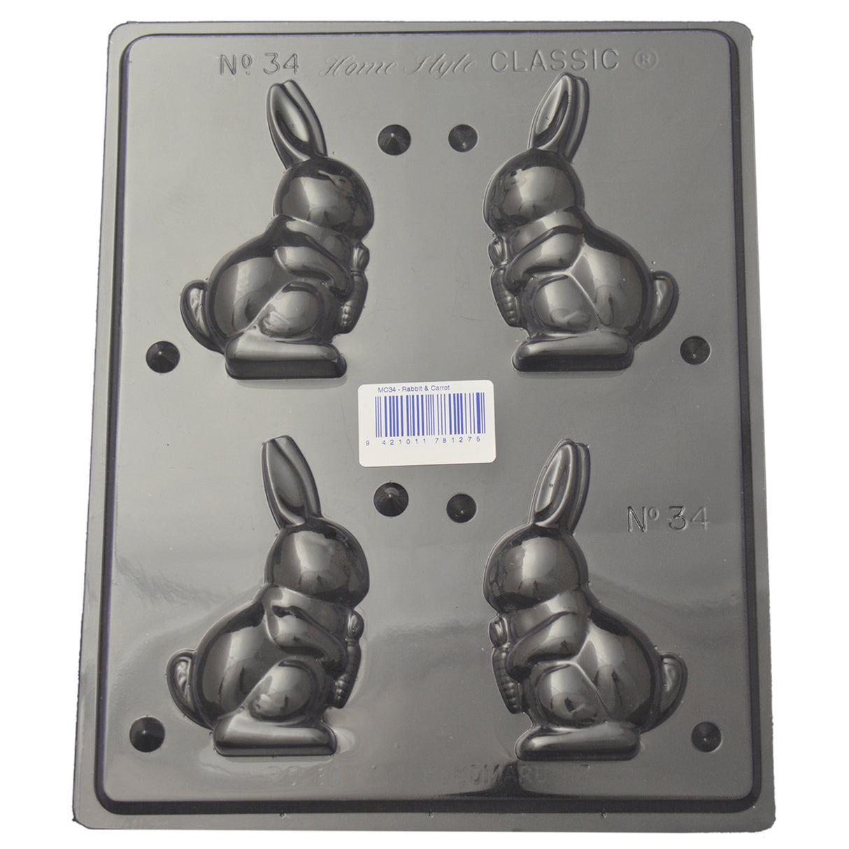 Rabbit & Carrot Mould (0.6mm) - Cafe Supply