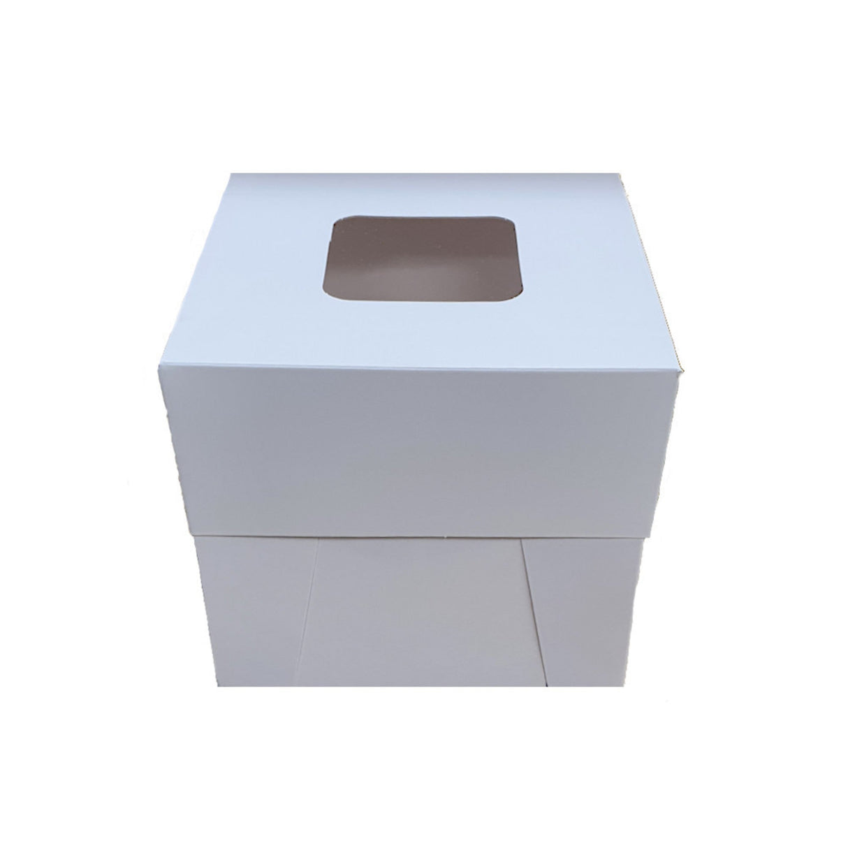 Tall Cake Box (Window - 6" x 6" x 6") - Cafe Supply