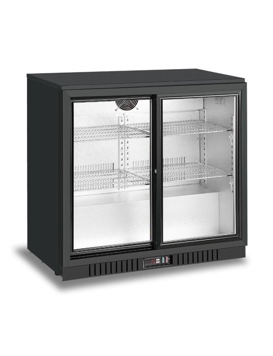 2 sliding doors back bar cooler - Cafe Supply