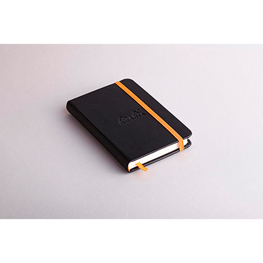 Rhodiarama Hardcover Notebook Pocket Lined Black - Cafe Supply
