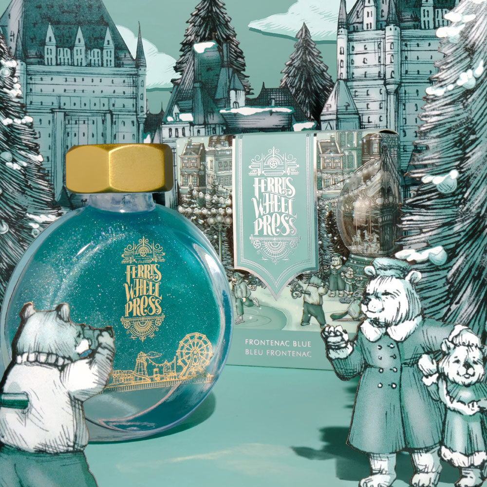 Ferris Wheel Press Fountain Pen Ink Frontenac Blue 38ml - Cafe Supply