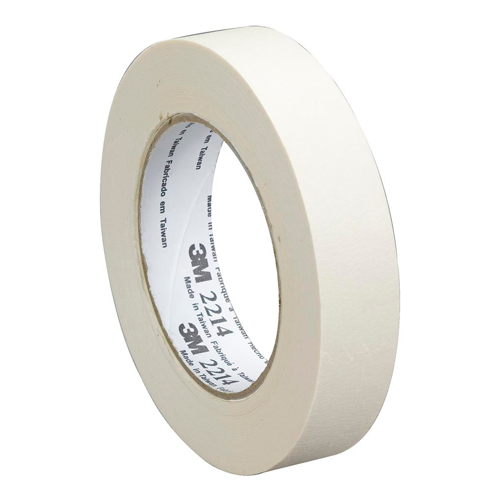 3M Masking Tape 2214 General Purpose 18mm x 50m White - Cafe Supply