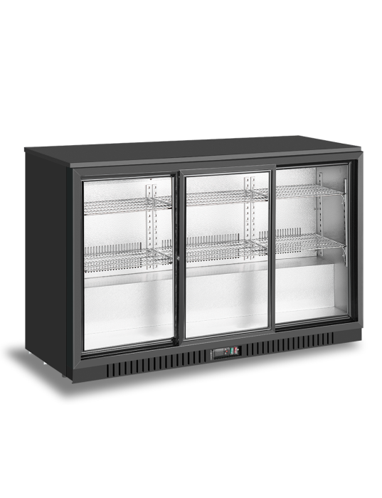 3 sliding doors back bar cooler - Cafe Supply