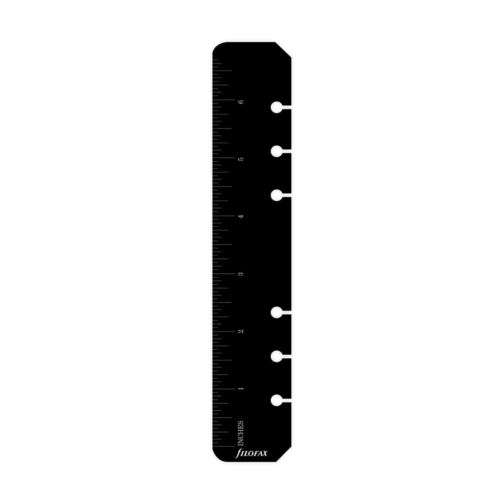 Filofax Personal Ruler/Page Marker Black - Cafe Supply