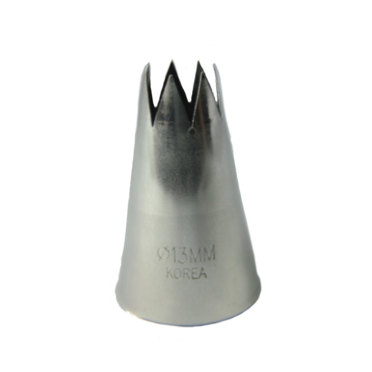 Large Stainless Steel Star 13mm Piping Tube, 5cm length - Cafe Supply