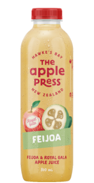 The Apple Press Feijoa & Royal Gala Apple Juice 800ml - Cafe Supply