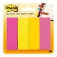 Post-it Page Markers 671-4AU 22x73mm Assorted, Pack of 4 - Cafe Supply