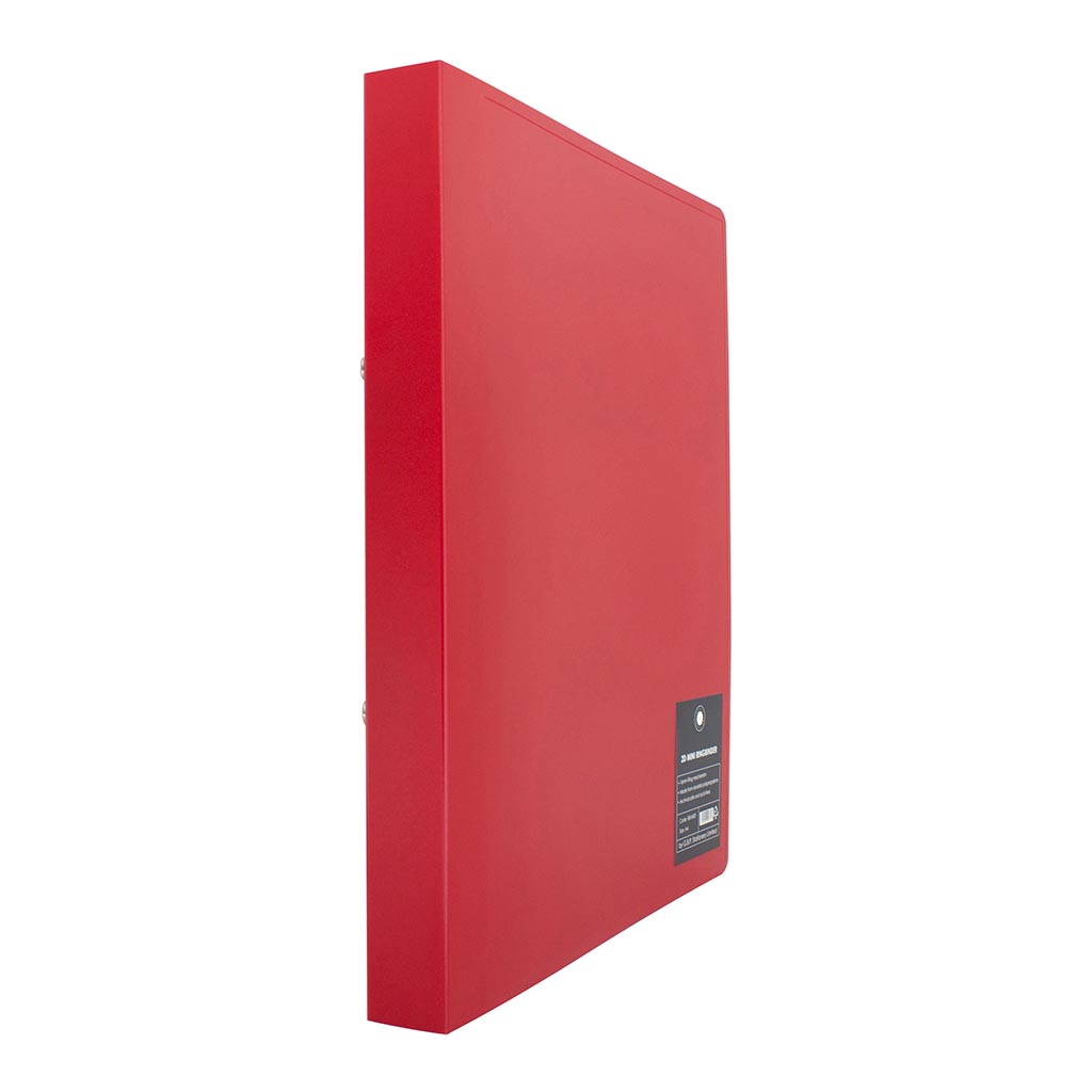 OSC Mini Ringbinder A4 2D 16mm Red - Cafe Supply