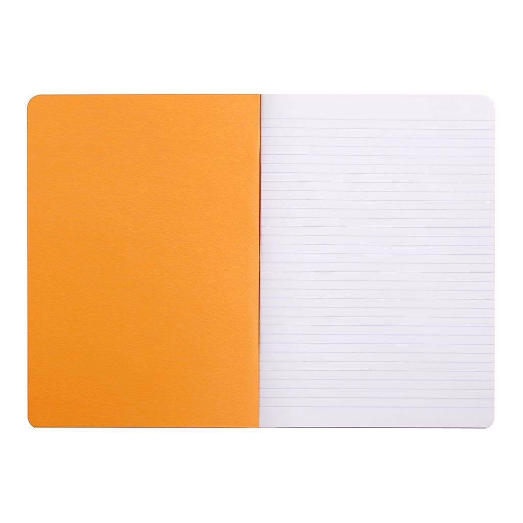 Rhodia Classic Notebook Stapled A4 Lined Orange - Cafe Supply