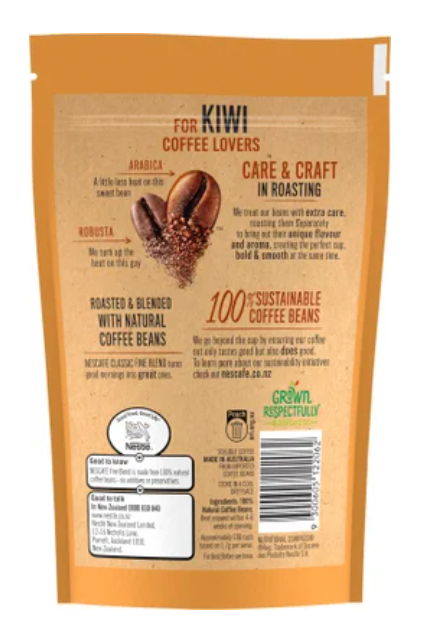 Nescafe Classic Fine Blend Instant Coffee 170g - Cafe Supply