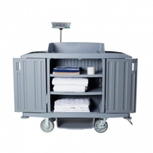 Compass Housekeeping Trolley with Doors - Cafe Supply