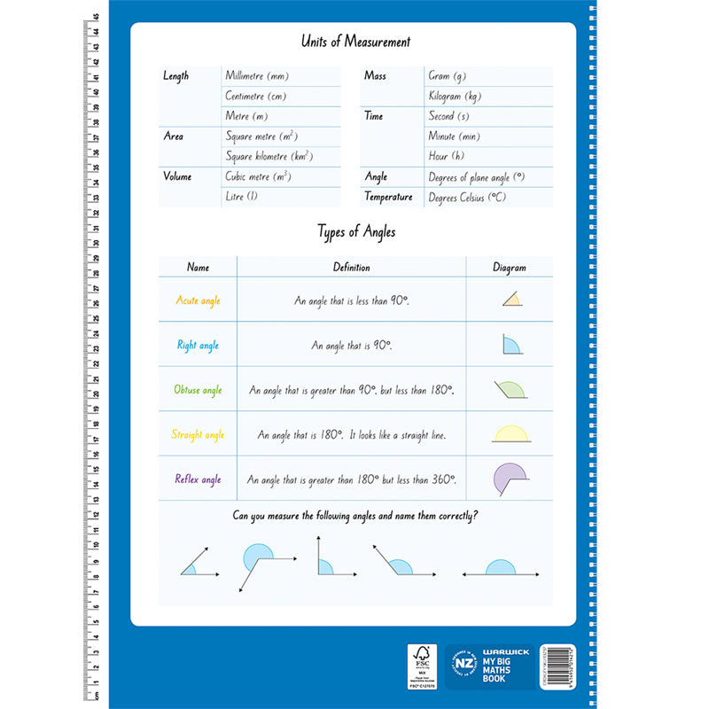 Warwick Our Big Maths Modelling Book 30mm Quad 32 Page - Cafe Supply