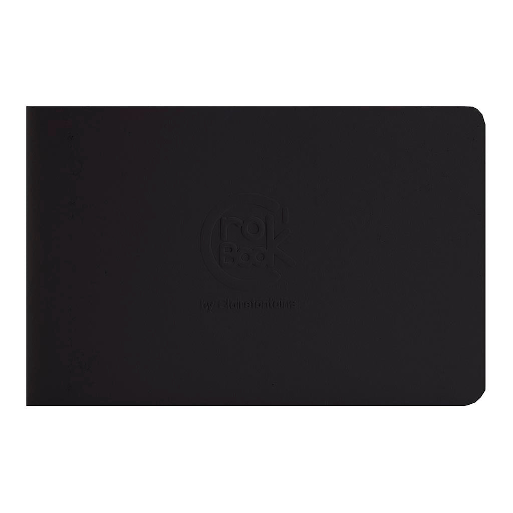 CrokBook Notebook White 17x11cm 90g Black - Cafe Supply