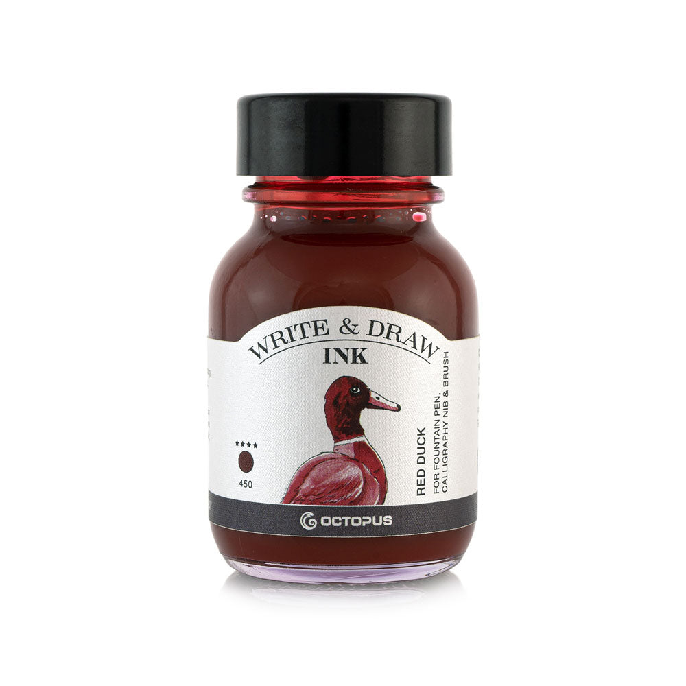 Octopus Fluids Write and Draw Ink 450 Red Duck 50ml - Cafe Supply