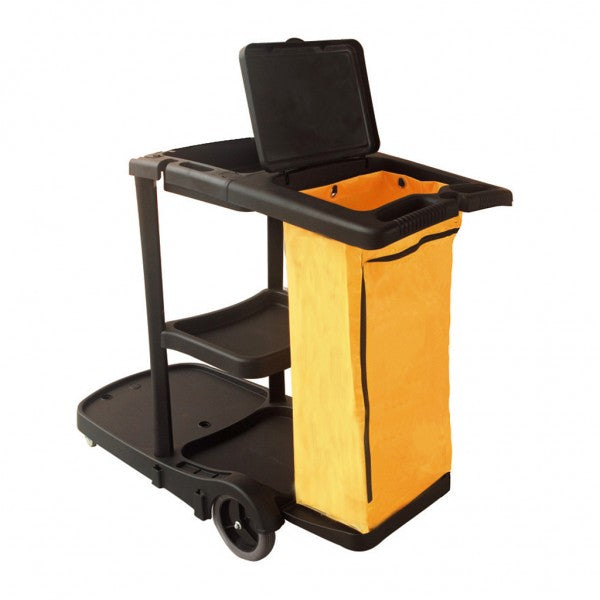 Compass Janitors Cart with Lid - Cafe Supply
