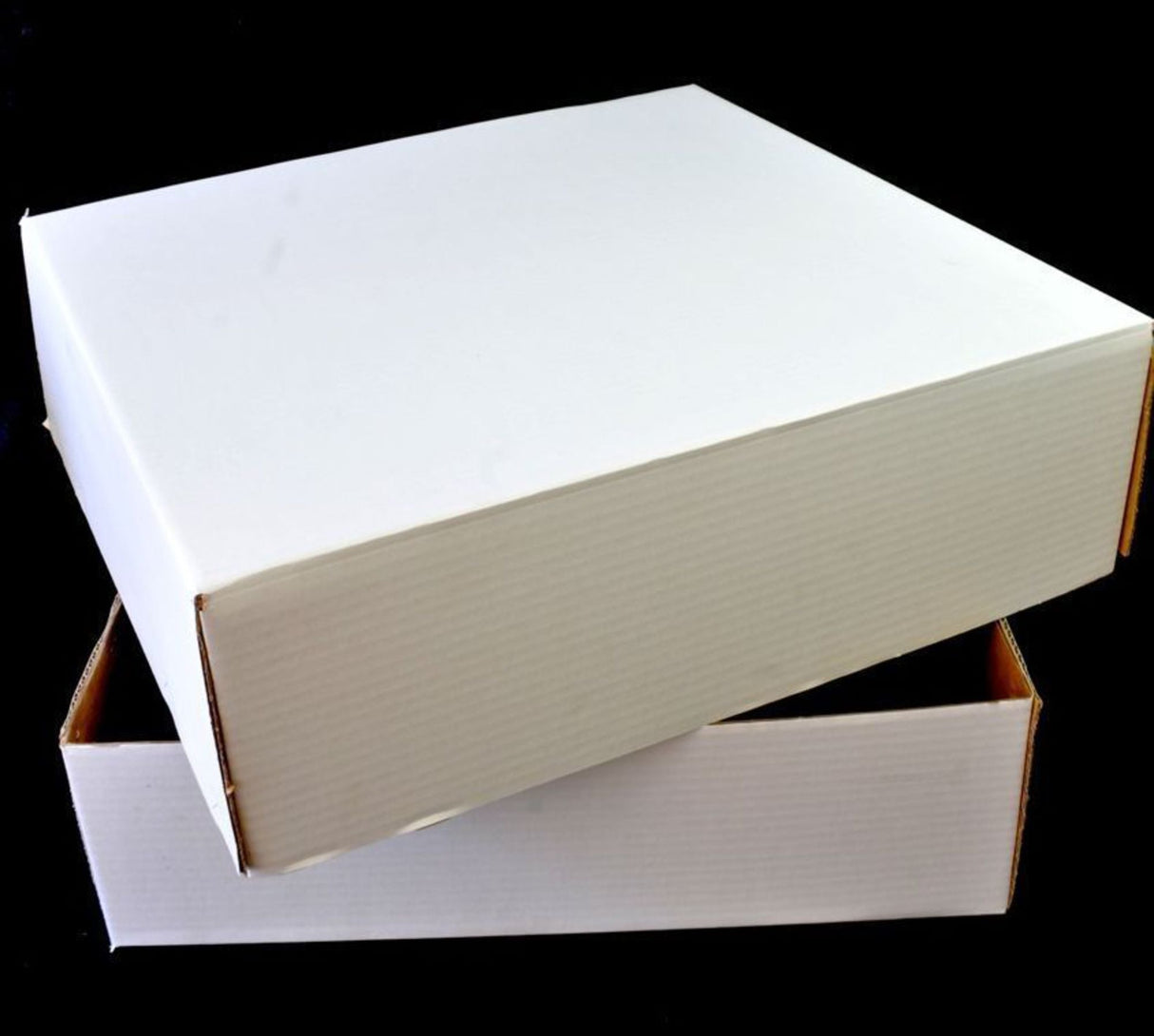Cake Boxes, 17"x17"x5" (2 Part Base & Lid) - Accommodates 1/2 Slab Block Cake (10) - Cafe Supply