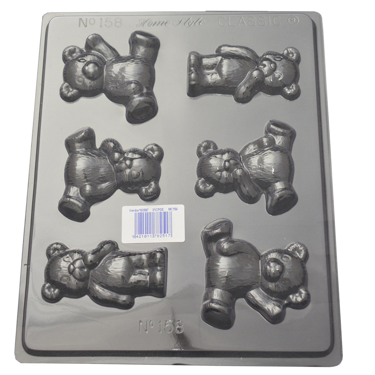 I Love Teddy Bears Mould 0.6mm - Cafe Supply