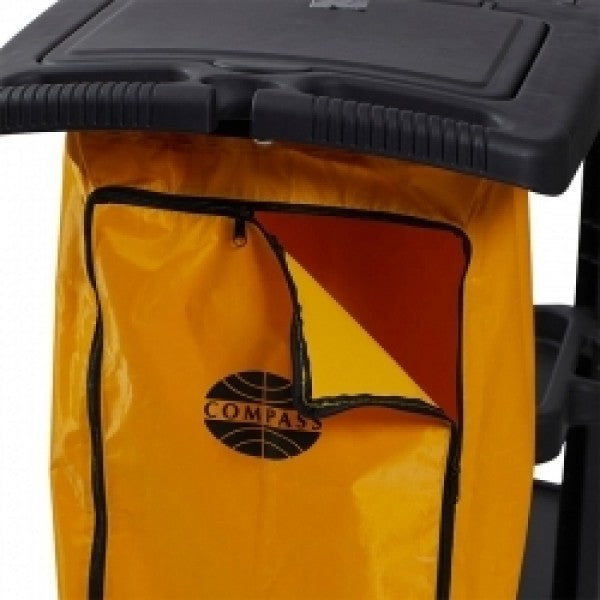 Compass Janitors Cart with Lid - Cafe Supply