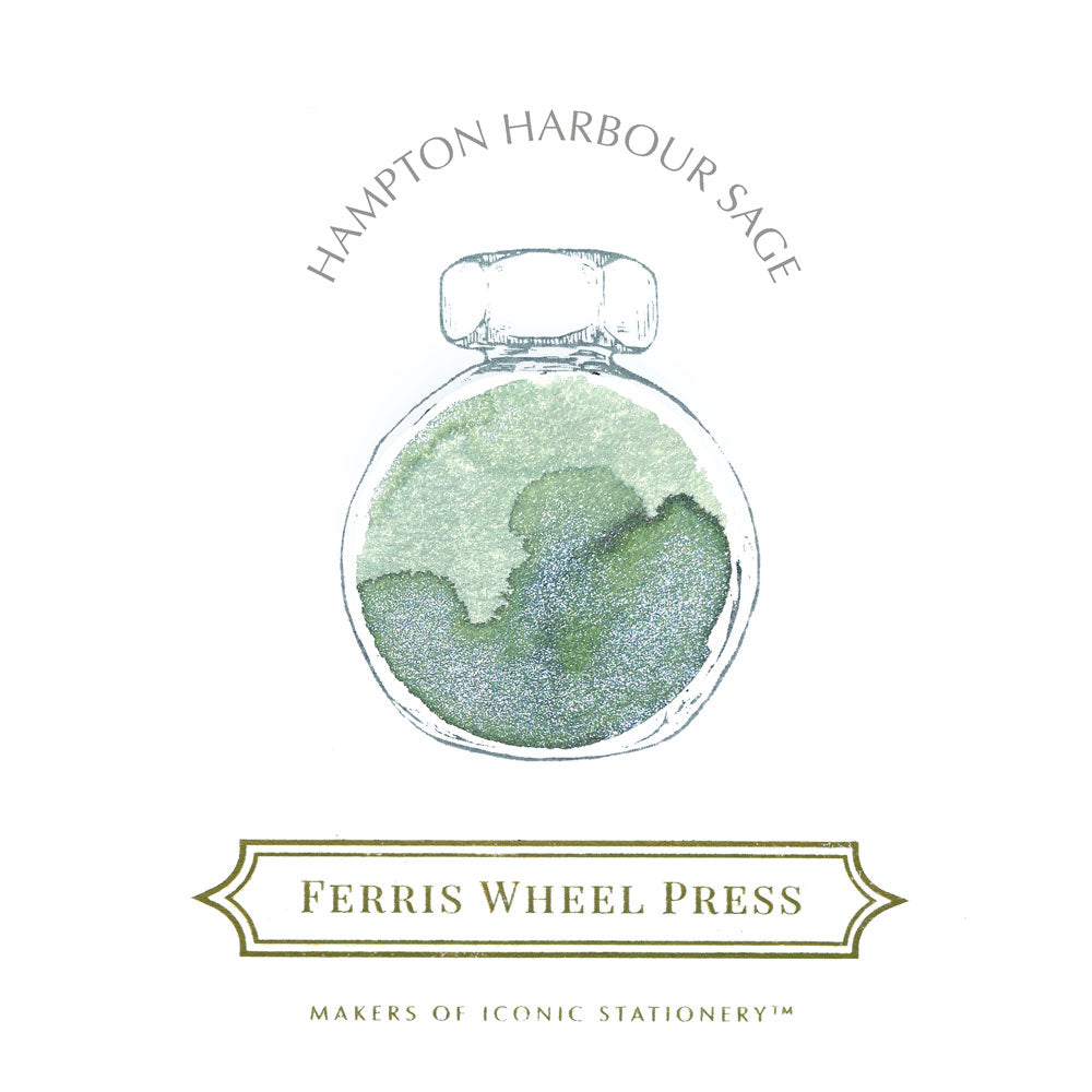 Ferris Wheel Press Fountain Pen Ink Hampton Harbour Sage 38ml - Cafe Supply