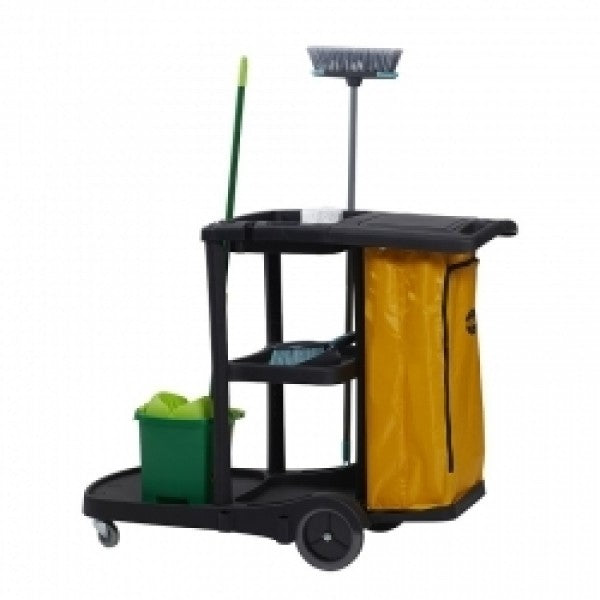 Compass Janitors Cart with Lid - Cafe Supply