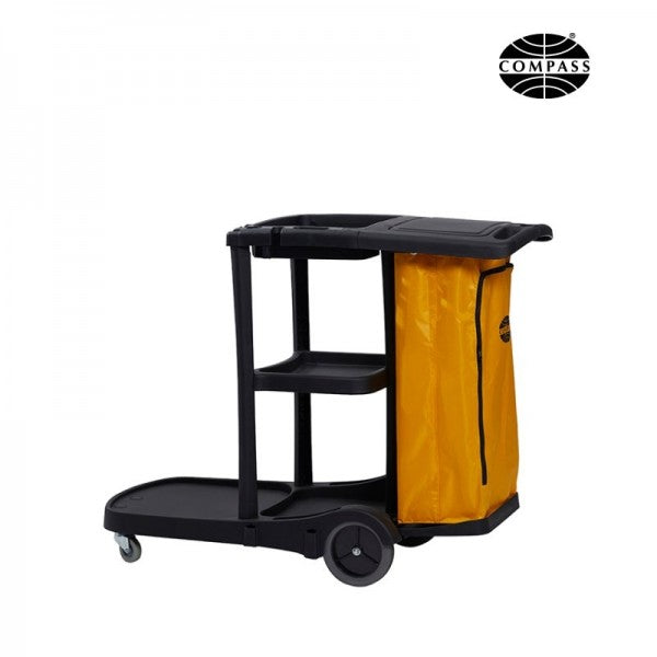 Compass Janitors Cart with Lid - Cafe Supply
