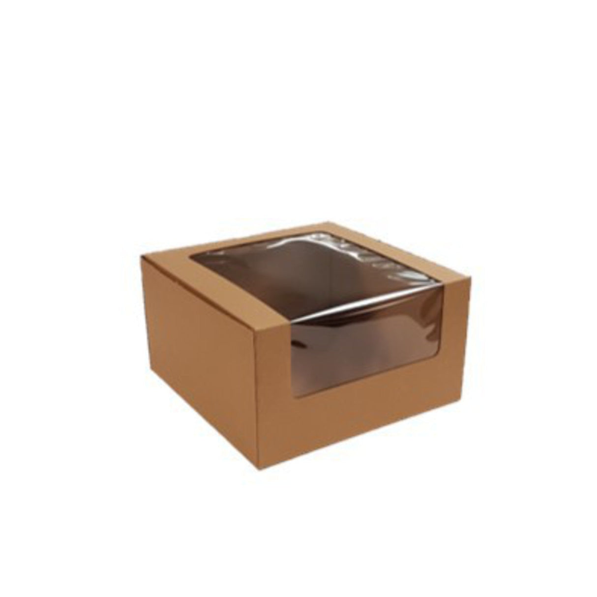 Cake Box with Window (50) 10x10x6 - Cafe Supply