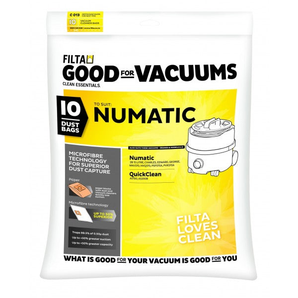 Numatic C013 Vacuum Bags 10pk - Cafe Supply