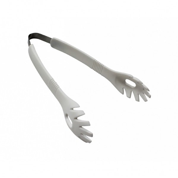White Plastic Salad Tong 23cm - Cafe Supply