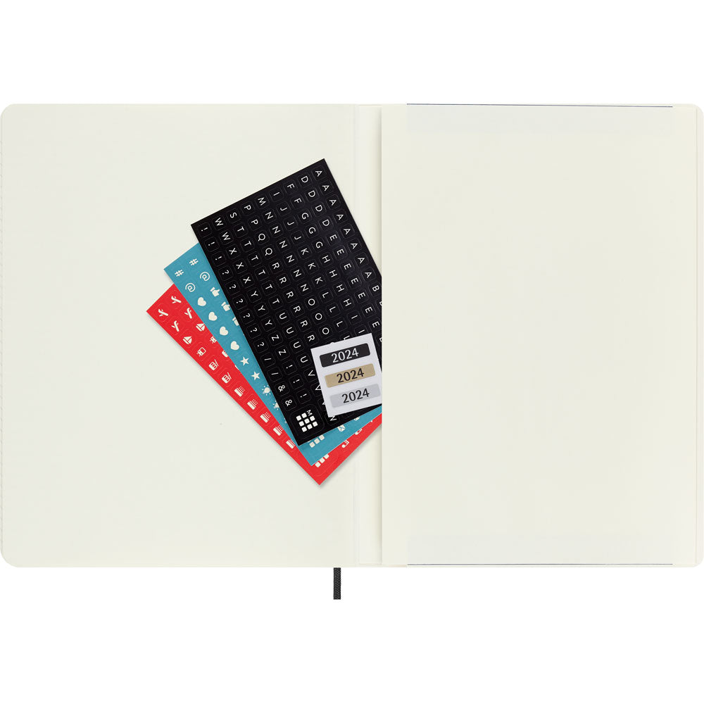 Moleskine Diary 12 Month Weekly + Notes SC XL Black - Cafe Supply