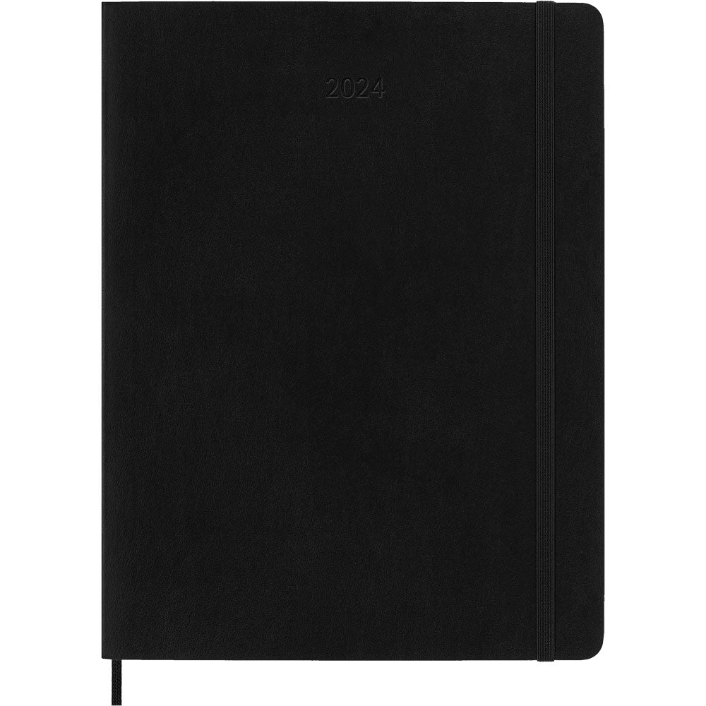 Moleskine Diary 12 Month Weekly + Notes SC XL Black - Cafe Supply