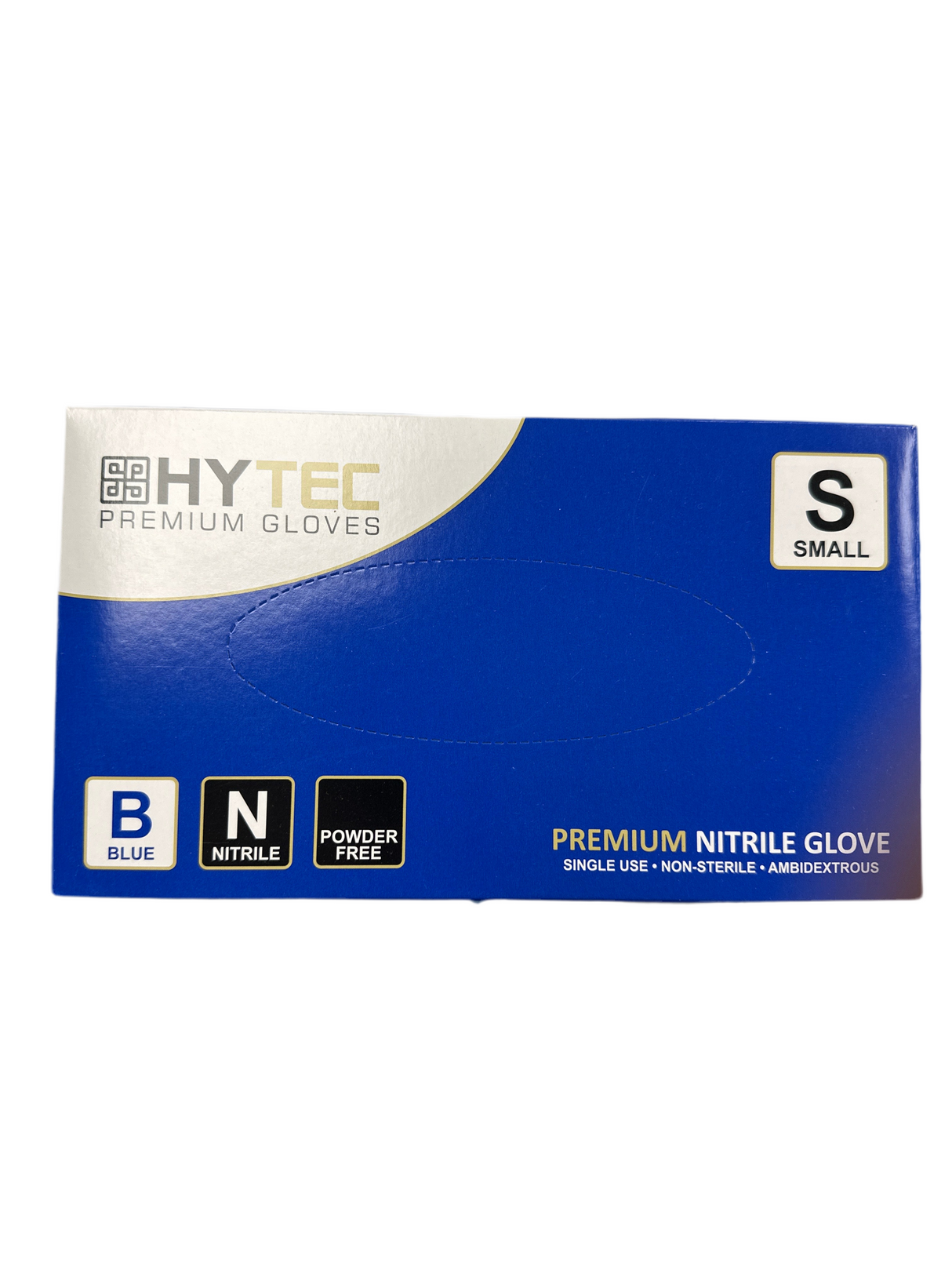 Hytec Blue Nitrile Powder Free Disposable Gloves Small - Cafe Supply