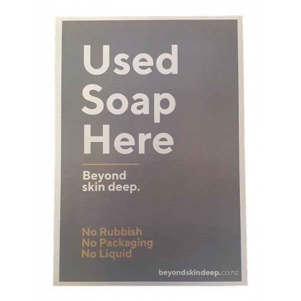 BSD Sign for Storage Areas - Soap - Cafe Supply