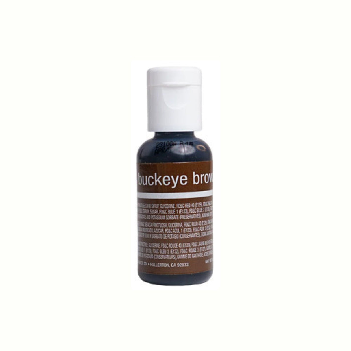 Chefmaster Liqua Gel Buckeye Brown (Box of 12) - Cafe Supply